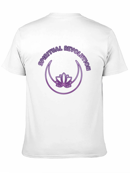 Spiritual Revolution T-Shirt - Lotus & Moon Design