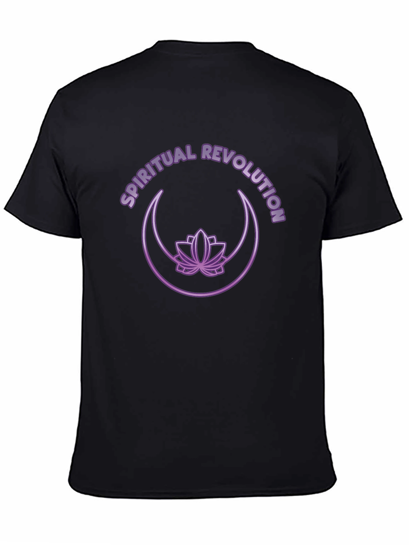 Spiritual Revolution T-Shirt - Lotus & Moon Design