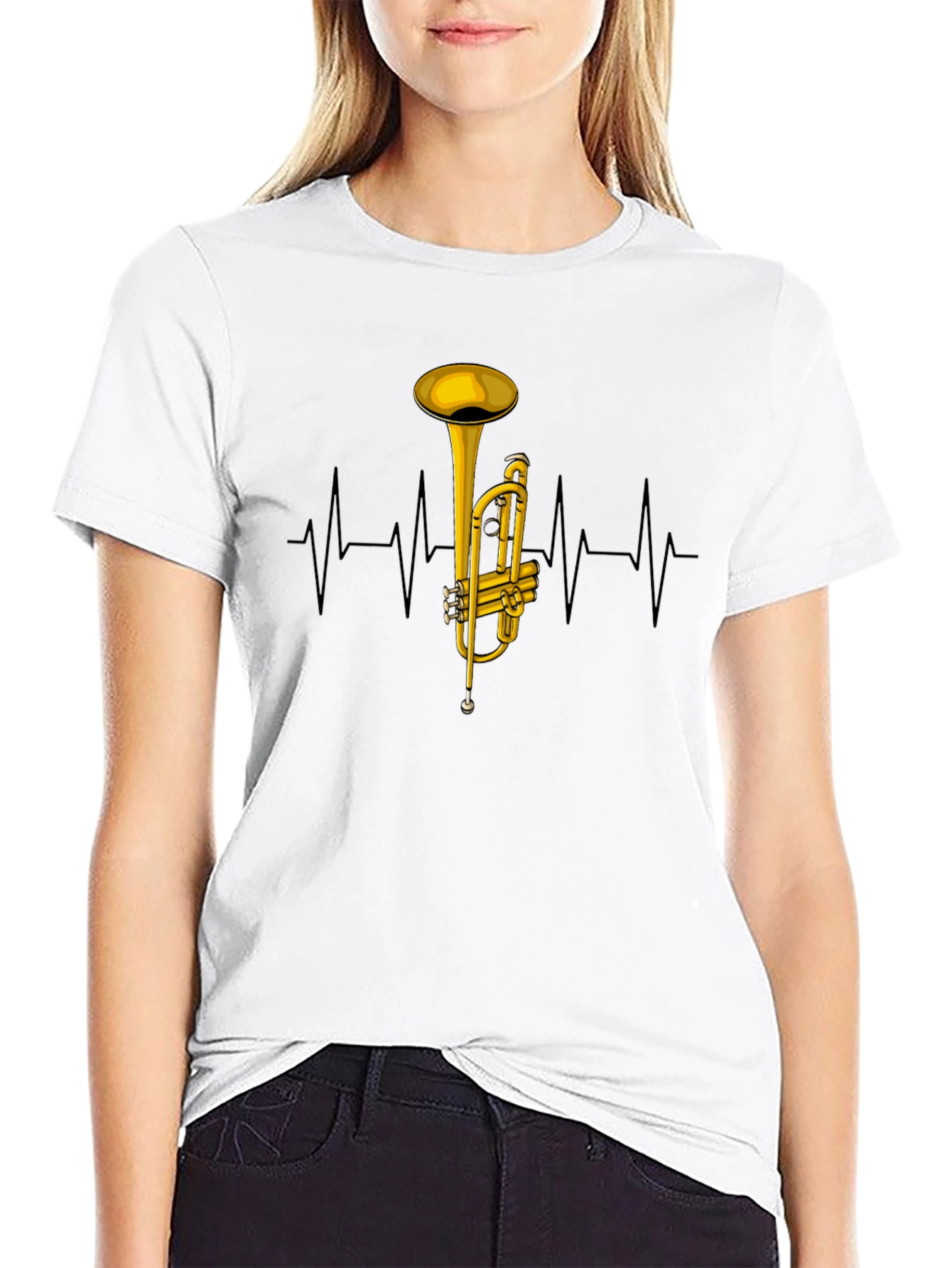 Trumpet Heartbeat Graphic Tee