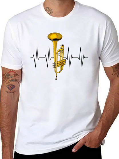 Trumpet Heartbeat Graphic Tee