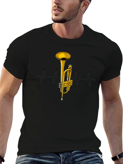 Trumpet Heartbeat Graphic Tee