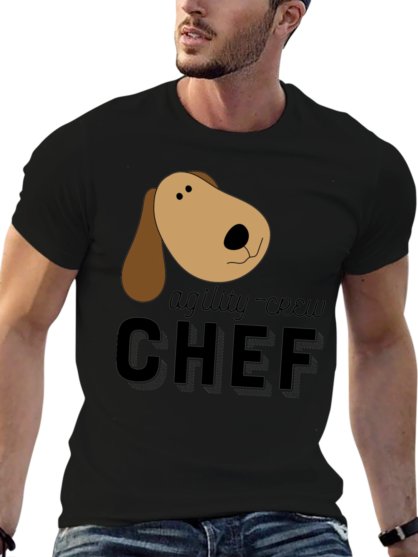 Agility Crew Chef Dog Graphic T-Shirt