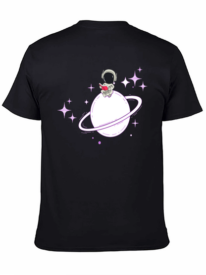 Astronaut Planet T-Shirt - Space Lover Tee