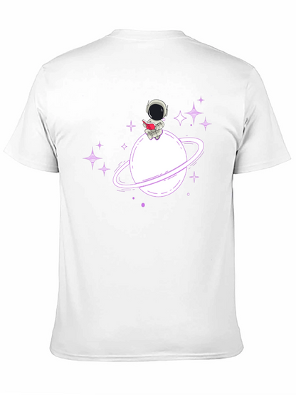 Astronaut Planet T-Shirt - Space Lover Tee