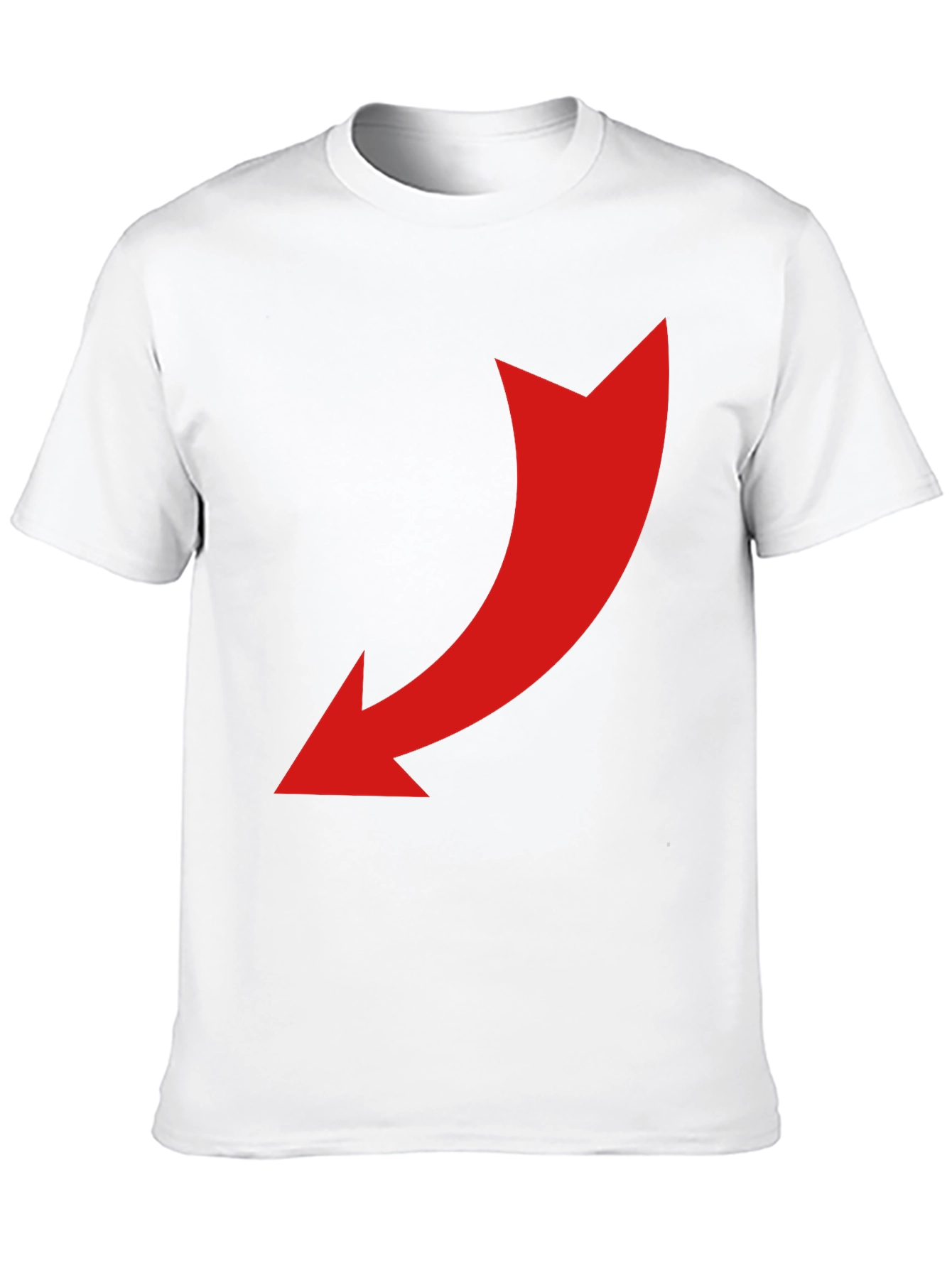 Black T-Shirt with Red Arrow Design