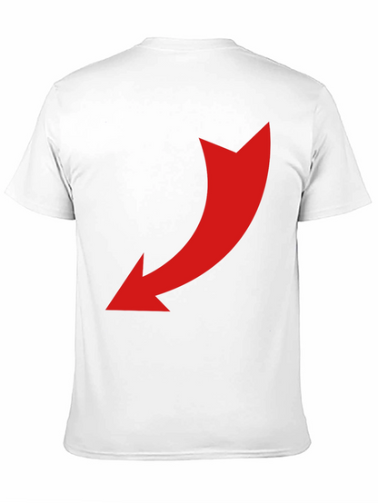Black T-Shirt with Red Arrow Design