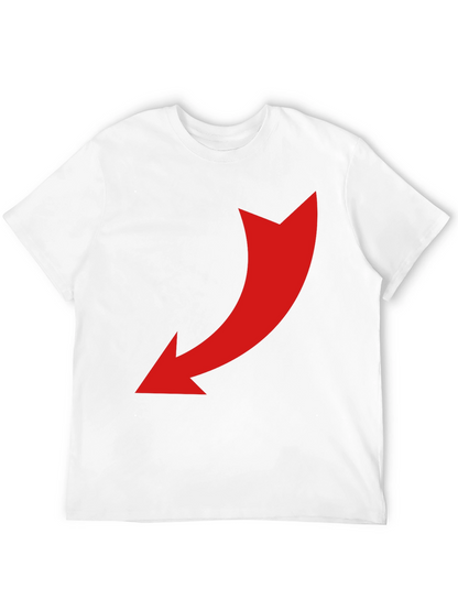 Black T-Shirt with Red Arrow Design
