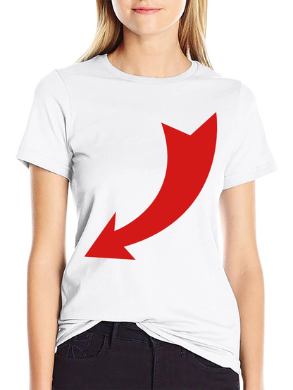 Black T-Shirt with Red Arrow Design