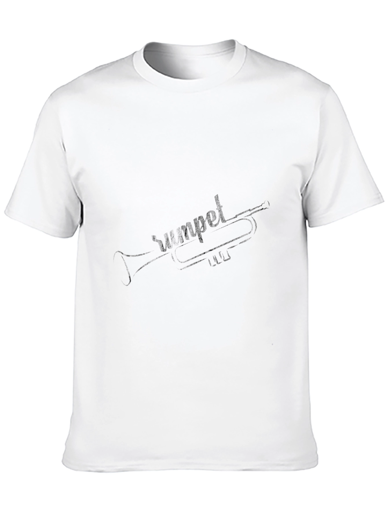 Trumpet Sketch Black T-Shirt - Musicians Tee