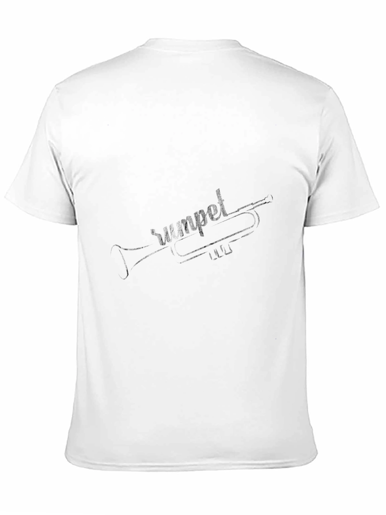 Trumpet Sketch Black T-Shirt - Musicians Tee