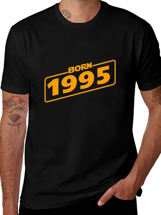 Born in 1995 Graphic Tee - Black Cotton T-Shirt