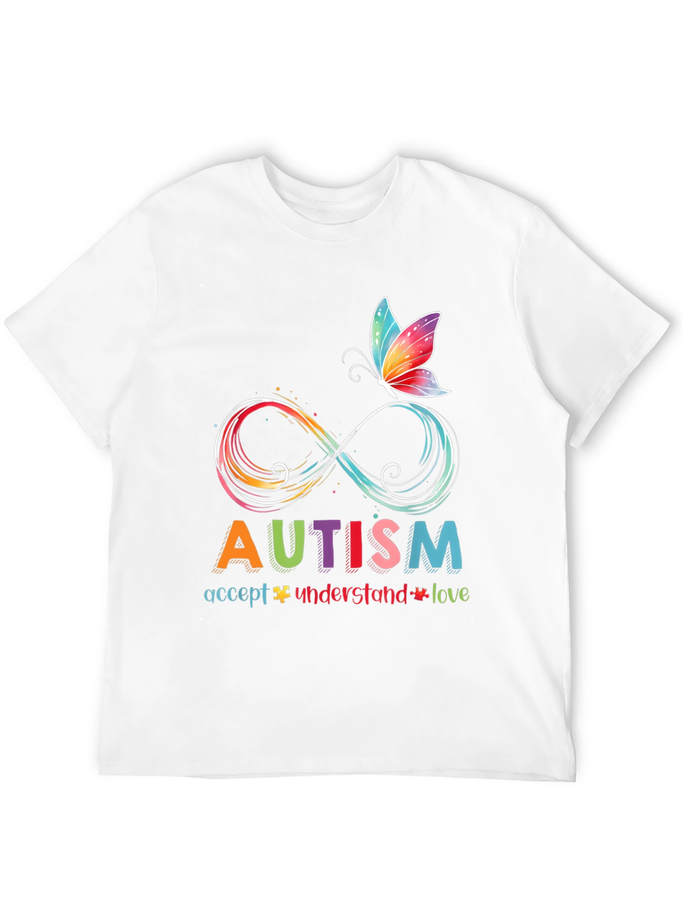 Autism Awareness T-Shirt - Accept Understand Love
