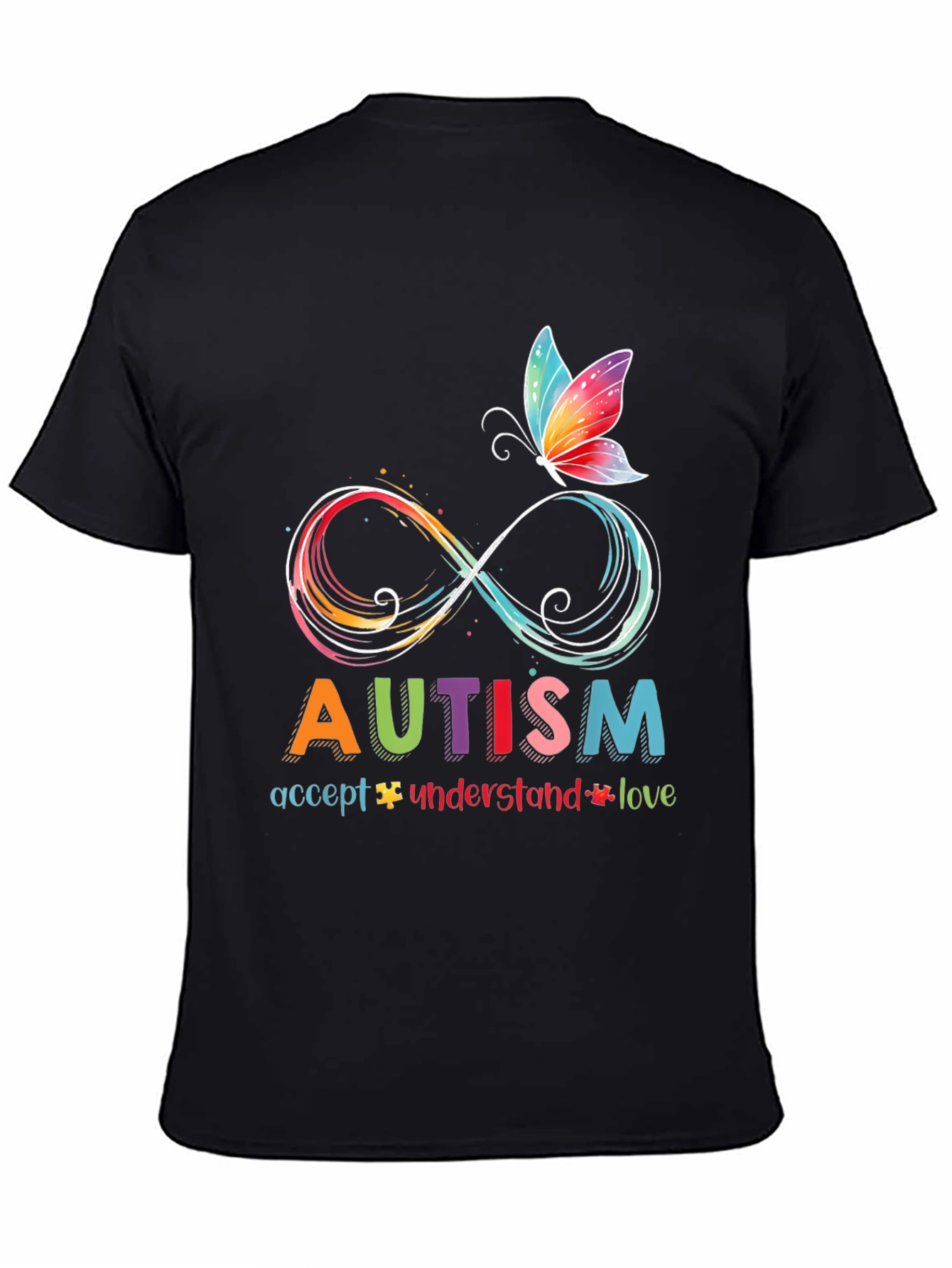 Autism Awareness T-Shirt - Accept Understand Love