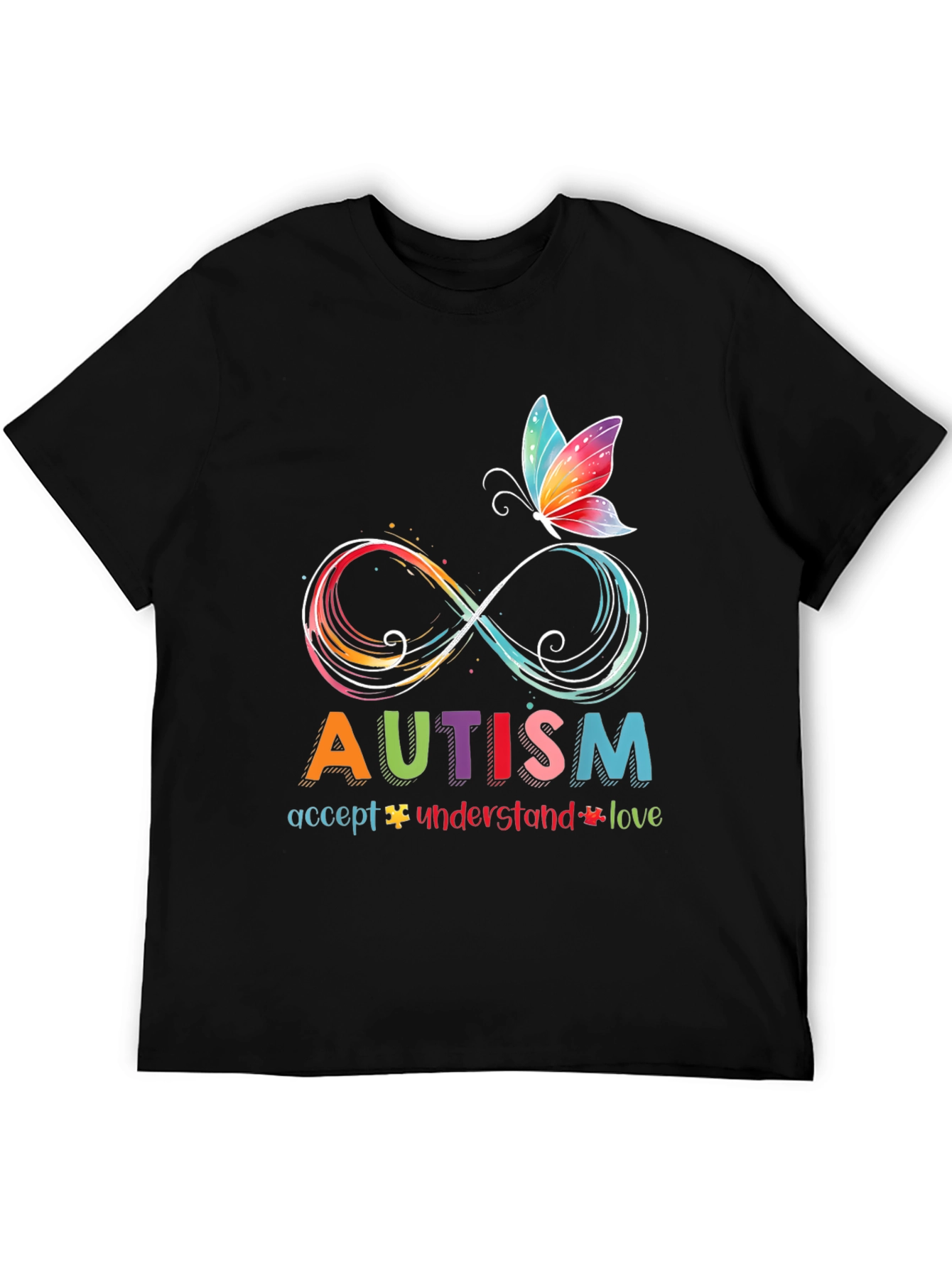 Autism Awareness T-Shirt - Accept Understand Love