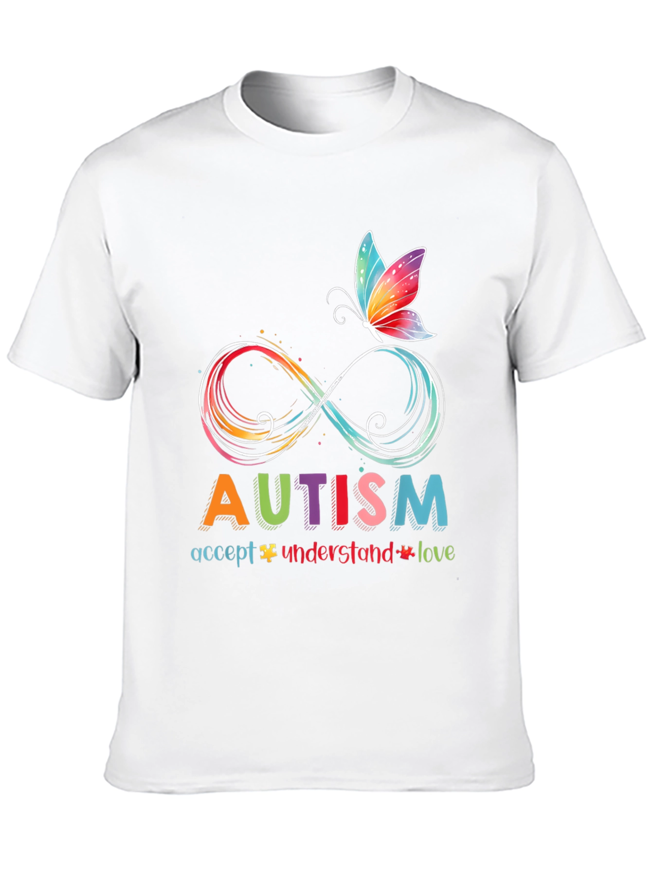 Autism Awareness T-Shirt - Accept Understand Love