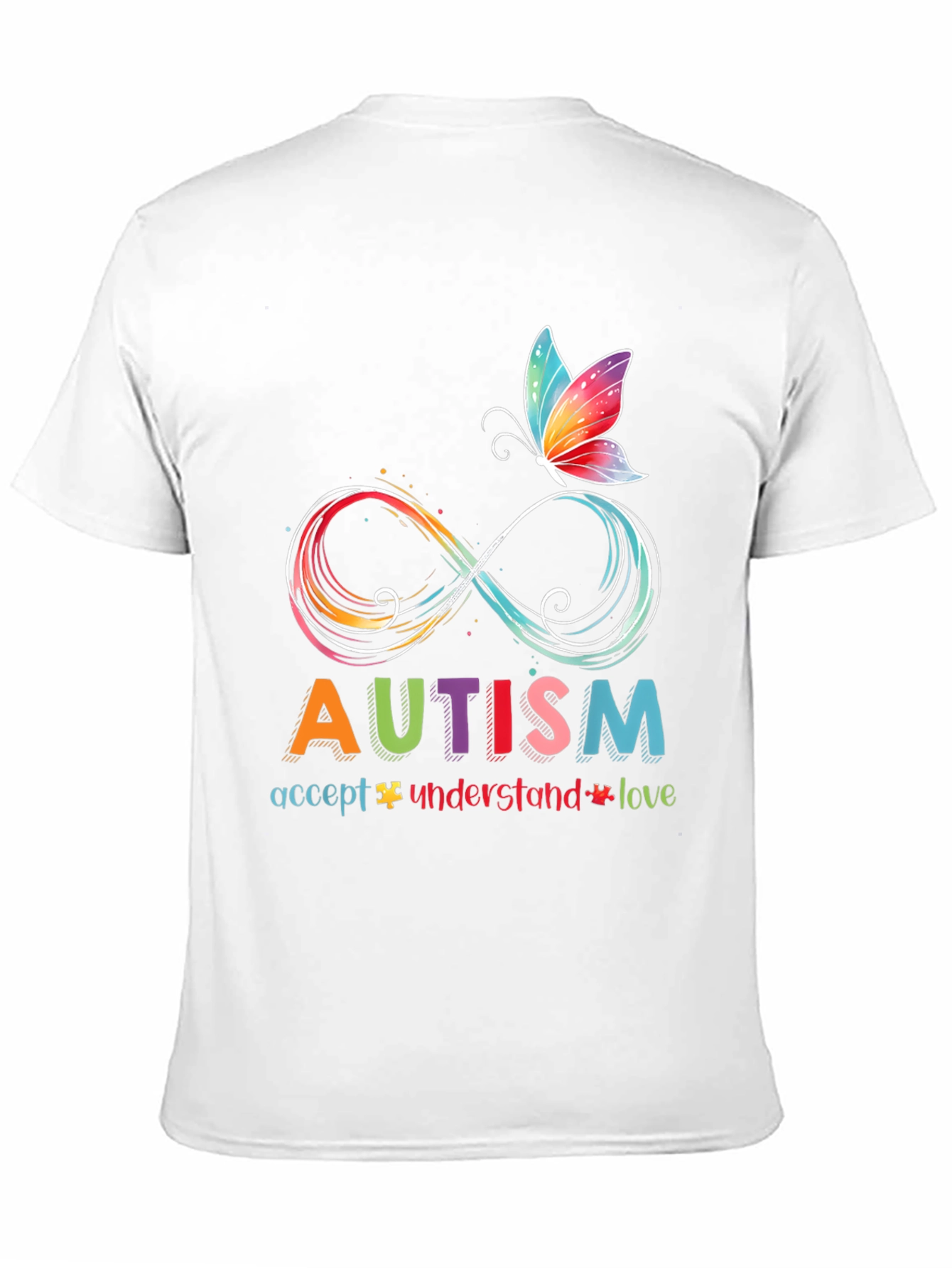 Autism Awareness T-Shirt - Accept Understand Love