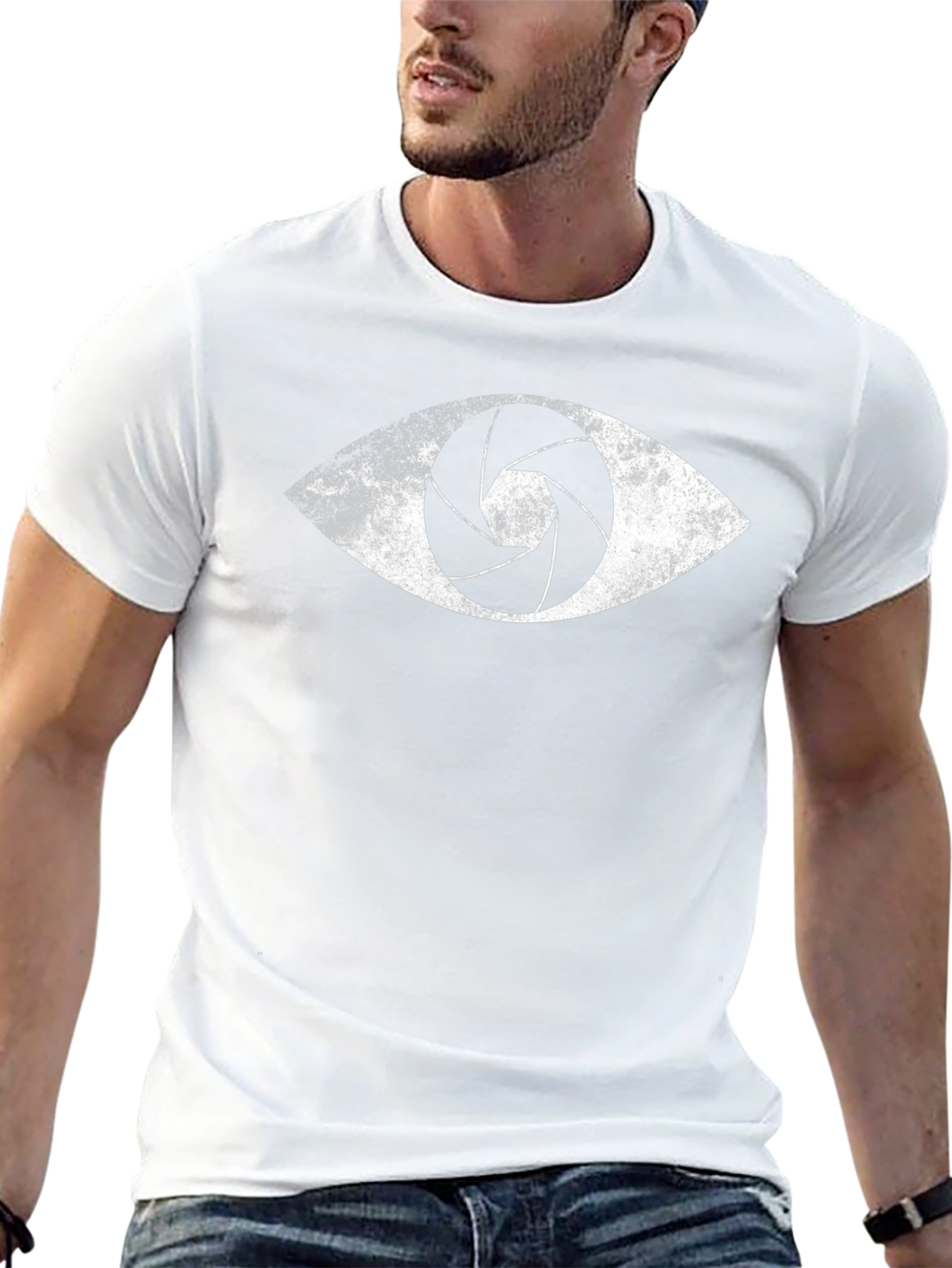 Aperture Eye Graphic Tee - Modern Style