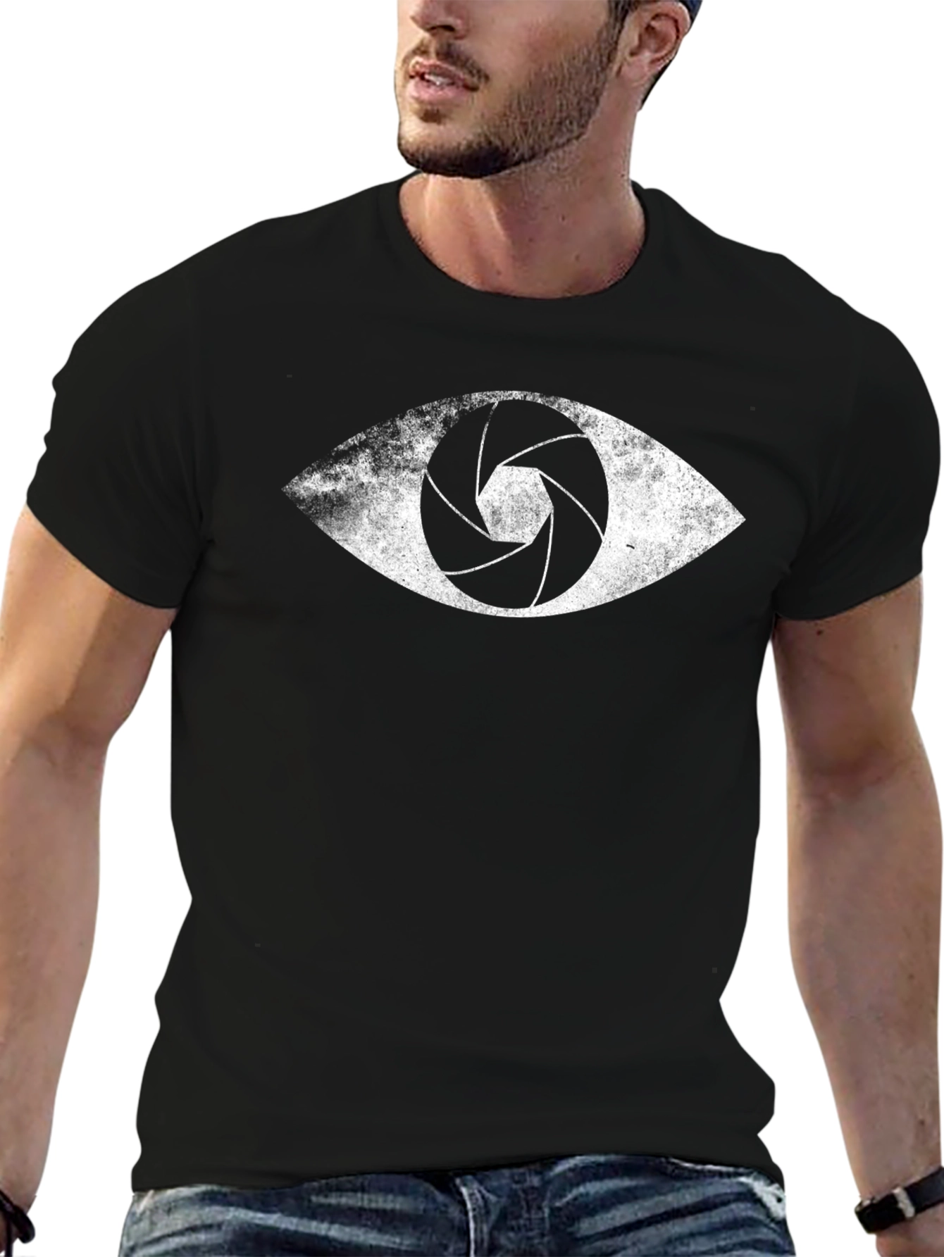 Aperture Eye Graphic Tee - Modern Style