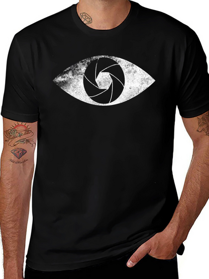 Aperture Eye Graphic Tee - Modern Style