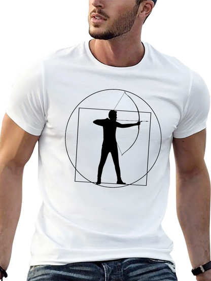 Archery Design Black T-Shirt