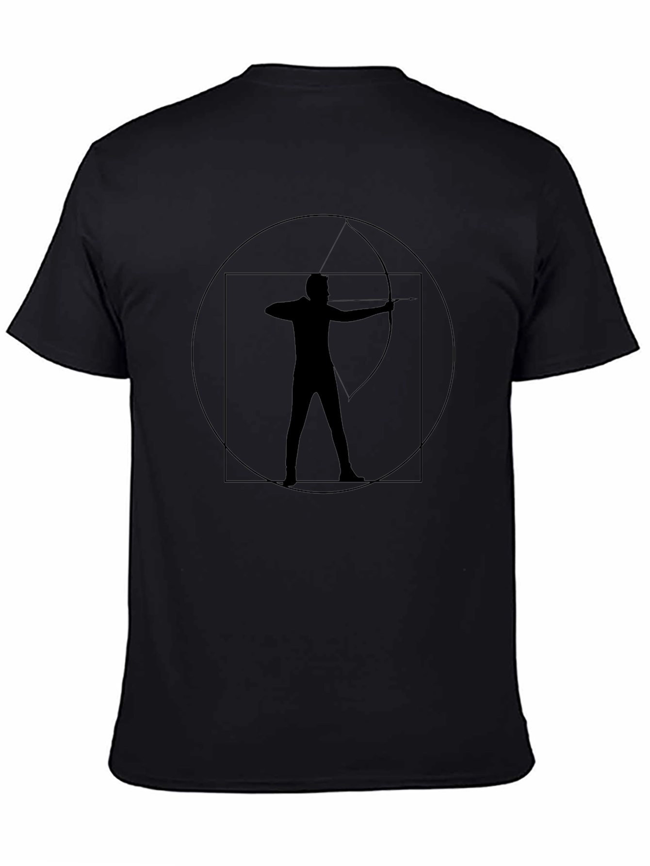 Archery Design Black T-Shirt