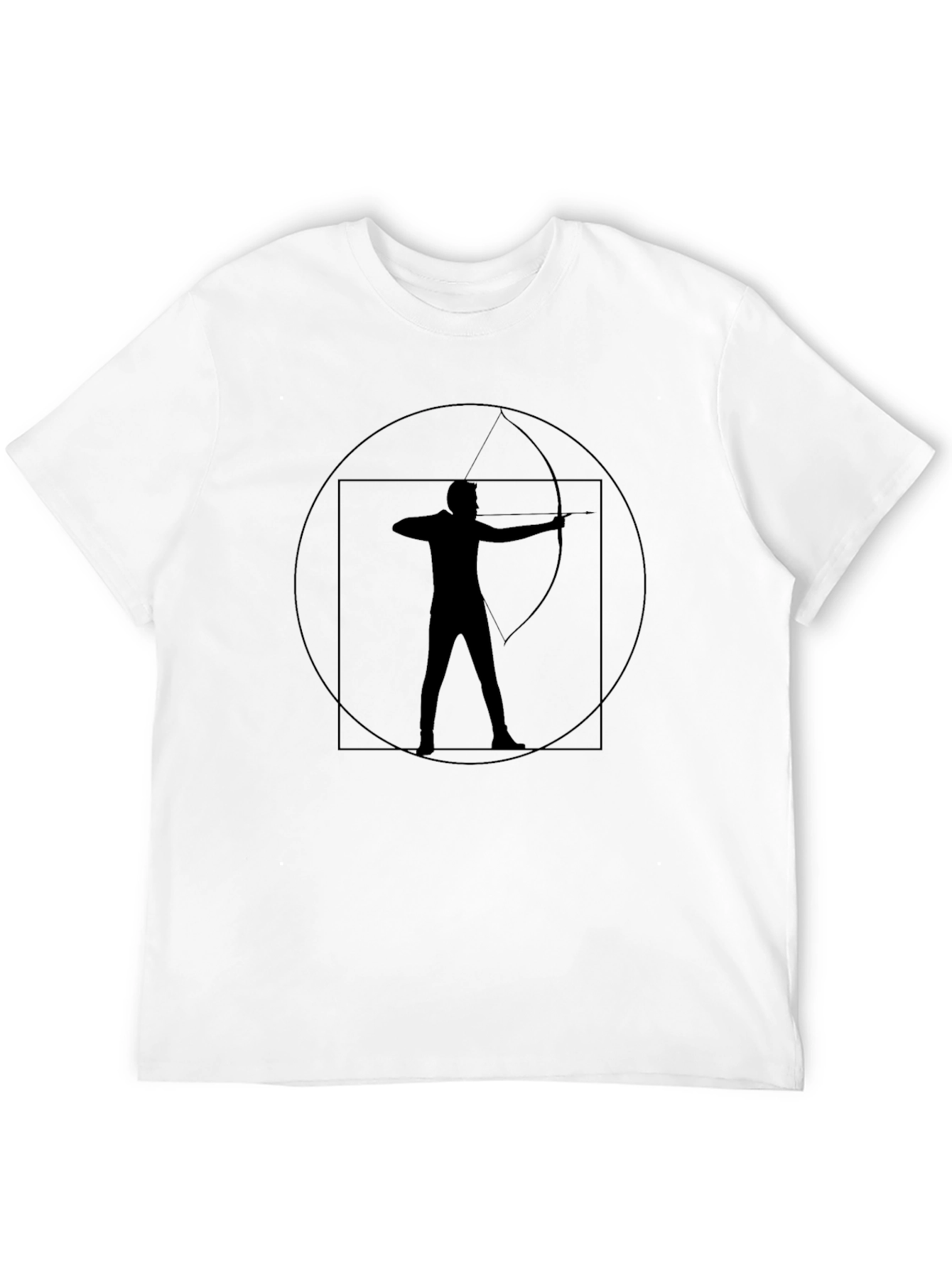 Archery Design Black T-Shirt