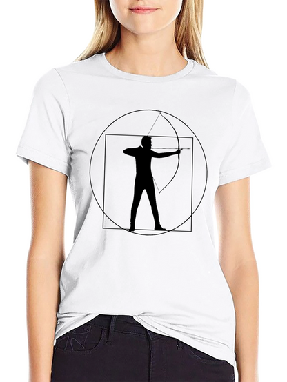 Archery Design Black T-Shirt