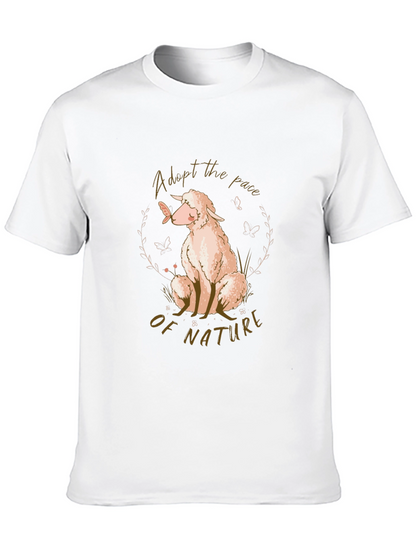 Adopt the Pace of Nature Sheep Graphic T-Shirt