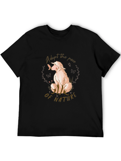 Adopt the Pace of Nature Sheep Graphic T-Shirt