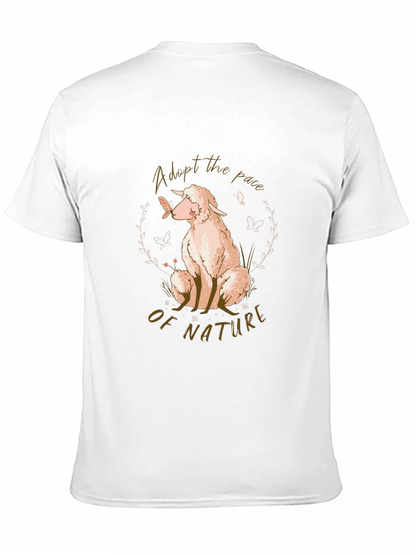 Adopt the Pace of Nature Sheep Graphic T-Shirt