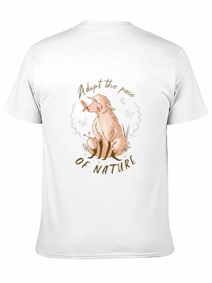 Adopt the Pace of Nature Sheep Graphic T-Shirt