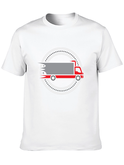 Truck Graphic Black T-Shirt - Delivery Driver Apparel