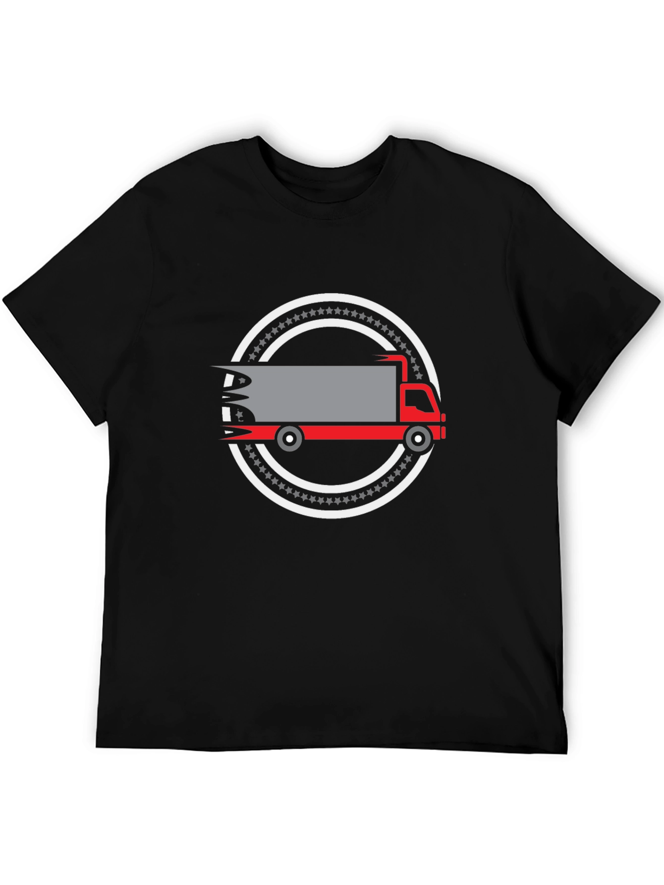 Truck Graphic Black T-Shirt - Delivery Driver Apparel
