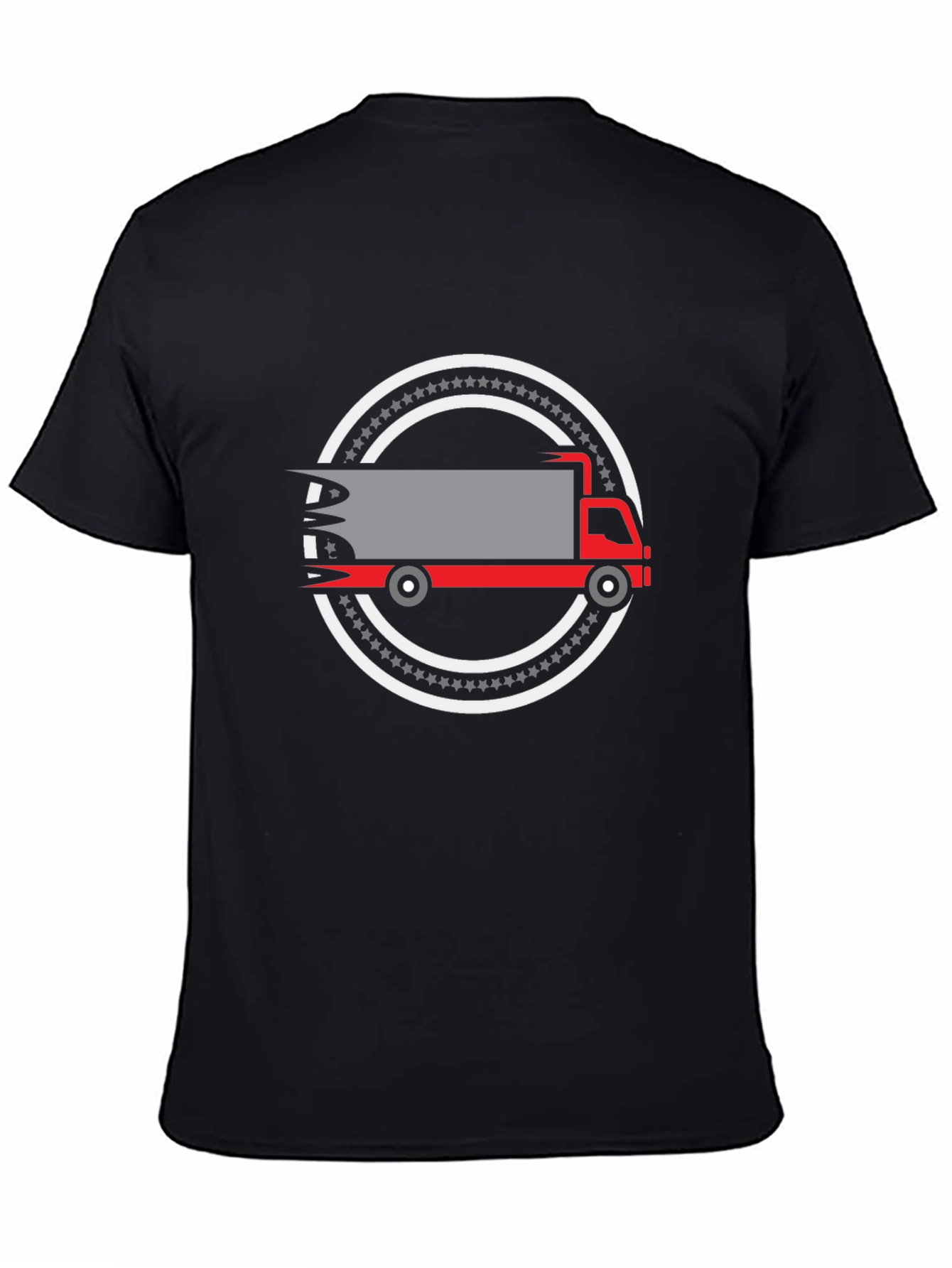 Truck Graphic Black T-Shirt - Delivery Driver Apparel