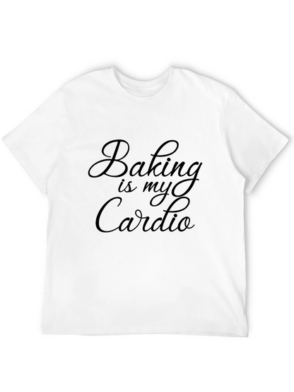 Baking is My Cardio - Mens Black T-Shirt