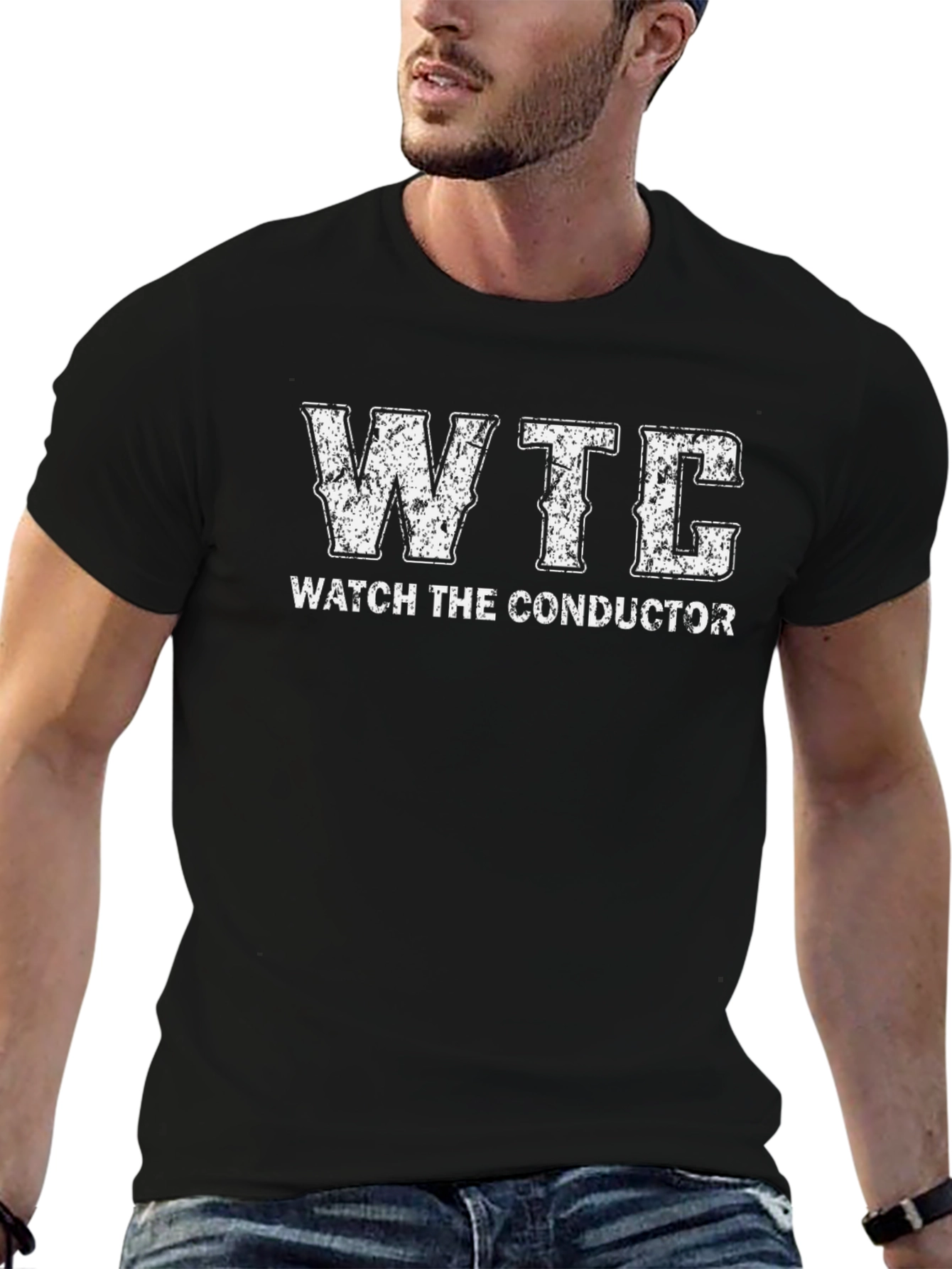 WTC Watch the Conductor Black T-Shirt