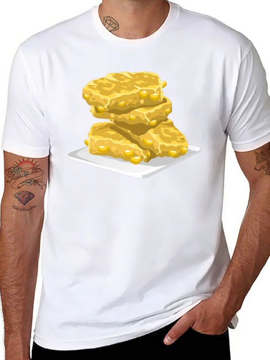 Sweet Cornbread Stack Graphic Tee - Casual Comfort