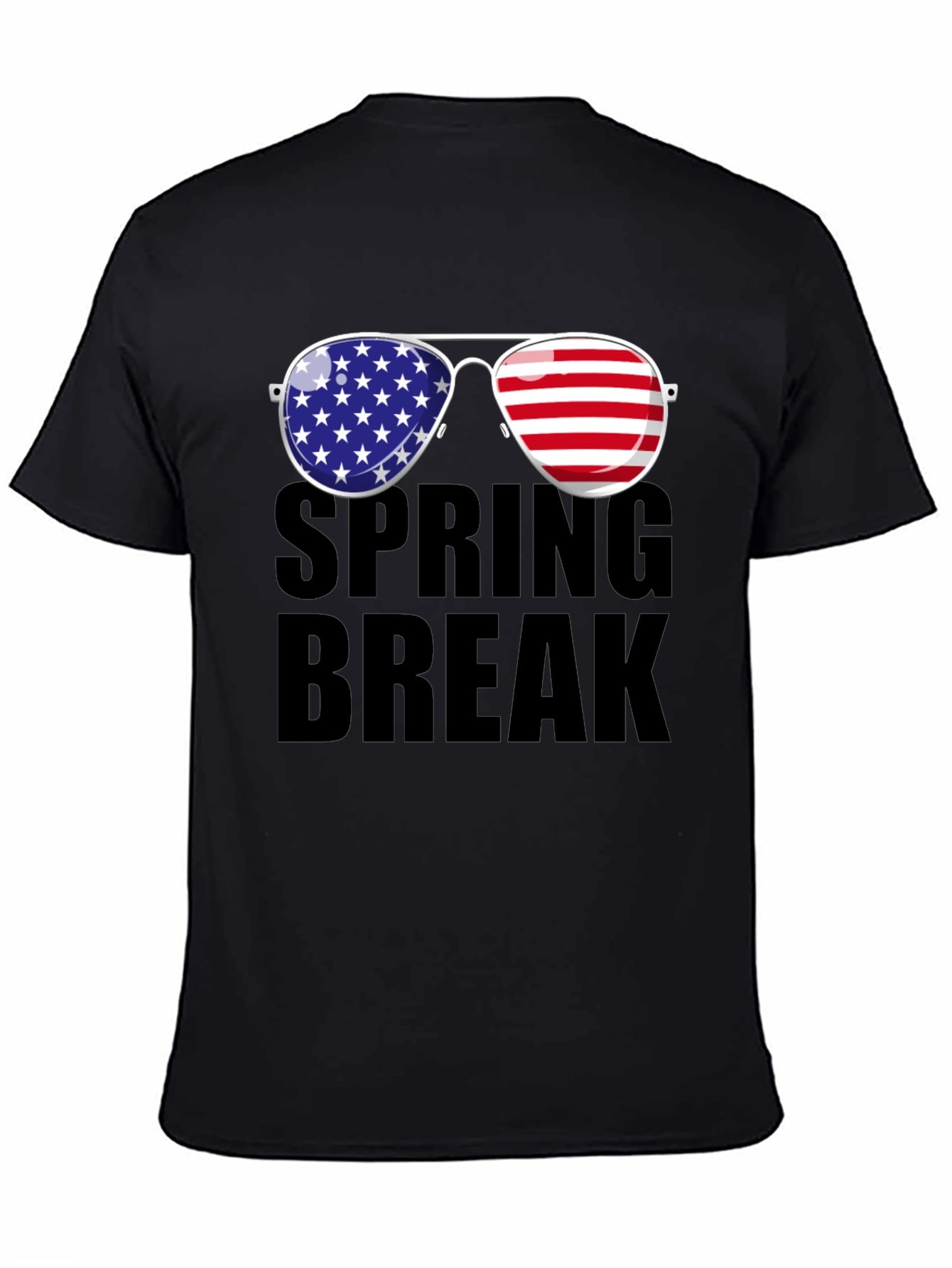 Spring Break American Flag Sunglasses T-Shirt