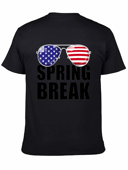 Spring Break American Flag Sunglasses T-Shirt