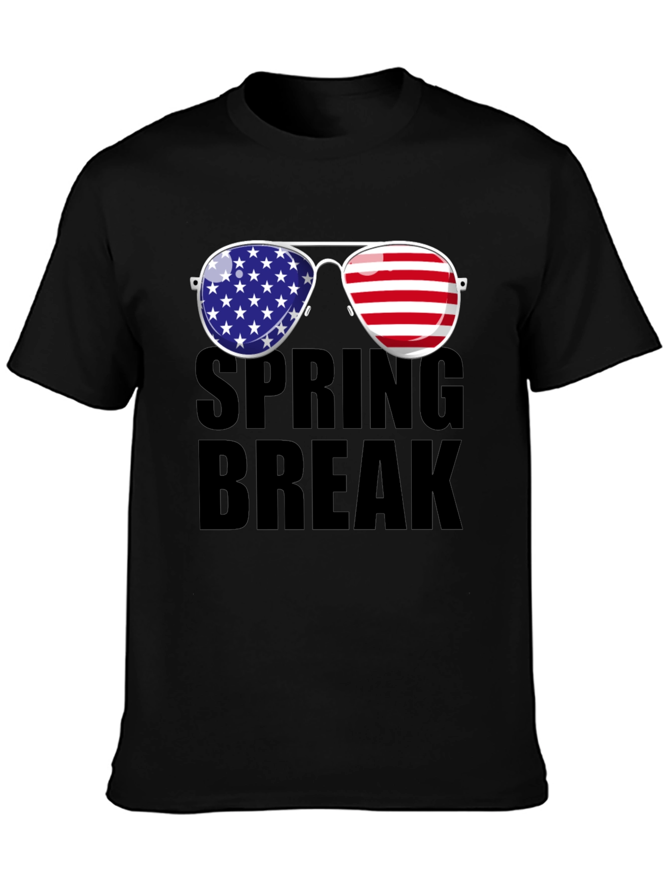 Spring Break American Flag Sunglasses T-Shirt
