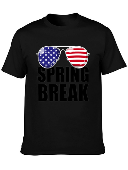 Spring Break American Flag Sunglasses T-Shirt
