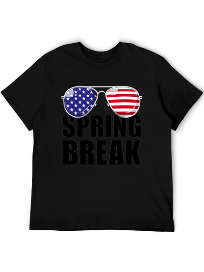 Spring Break American Flag Sunglasses T-Shirt