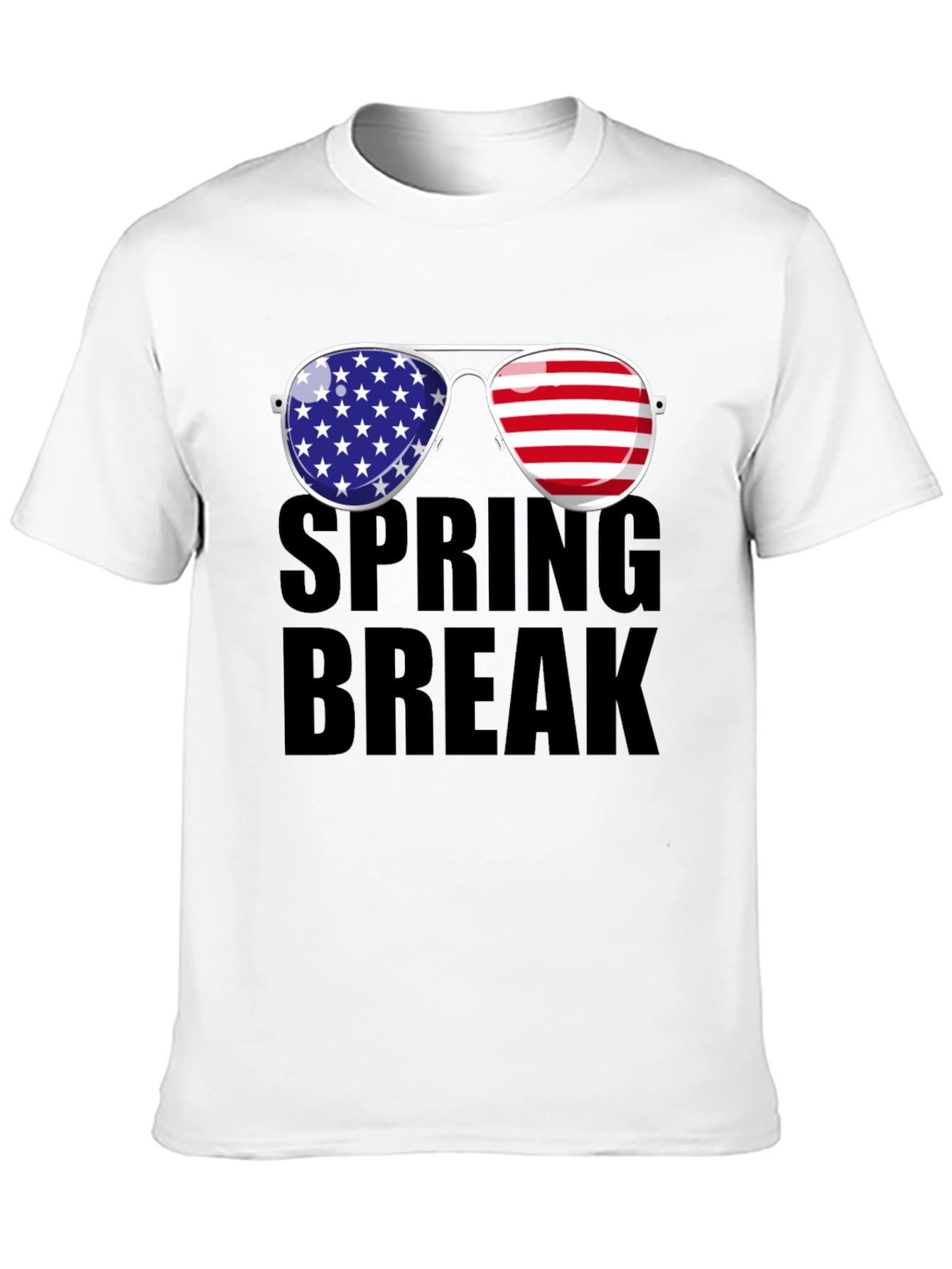 Spring Break American Flag Sunglasses T-Shirt