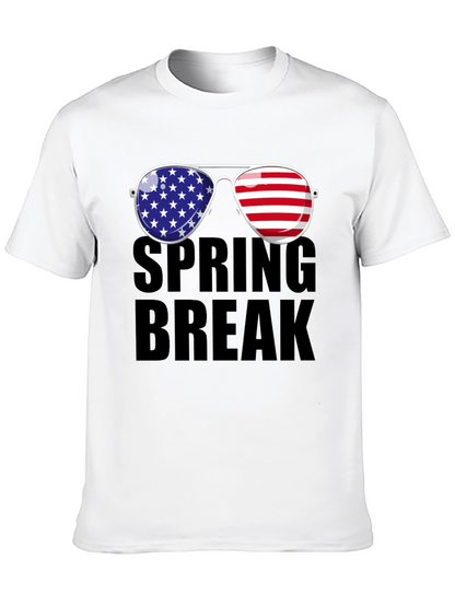 Spring Break American Flag Sunglasses T-Shirt