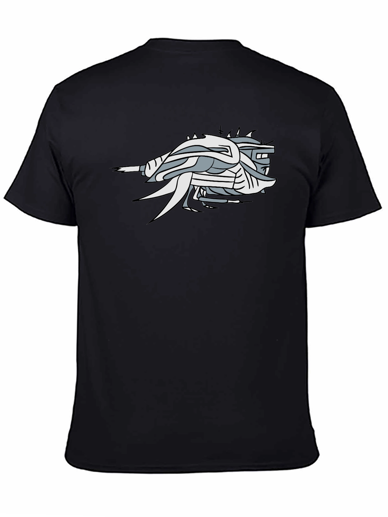 Abstract Graphic Black T-Shirt