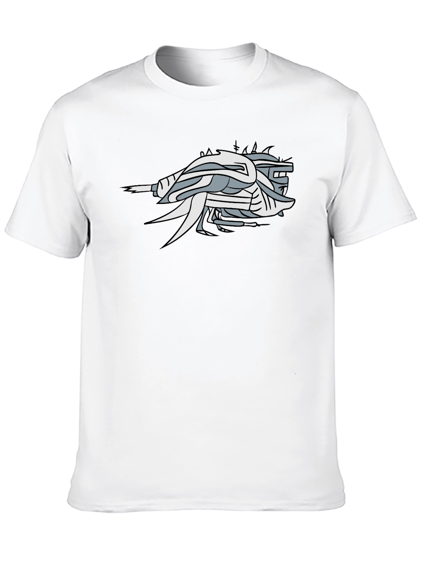 Abstract Graphic Black T-Shirt