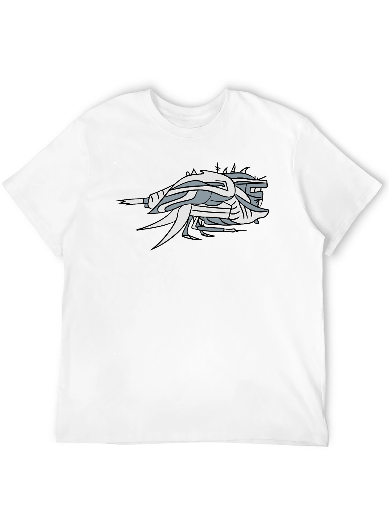 Abstract Graphic Black T-Shirt