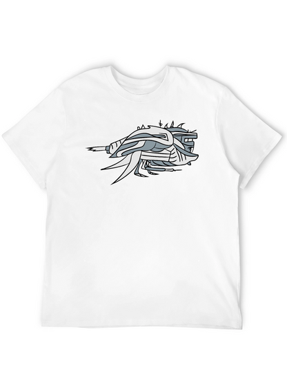 Abstract Graphic Black T-Shirt