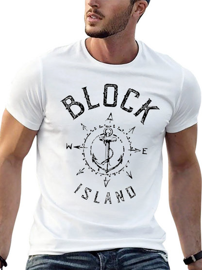 Block Island Anchor Graphic T-Shirt
