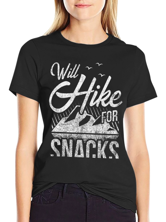 Will Hike For Snacks - Graphic T-Shirt